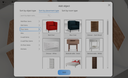 Vesta - Design with real products